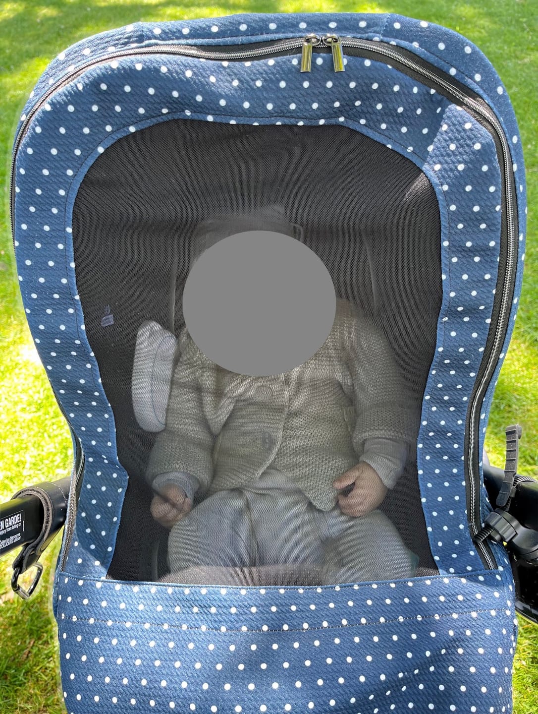Customer photo review of Summer Weave GlizCover™ - Polka Dot Country Blue