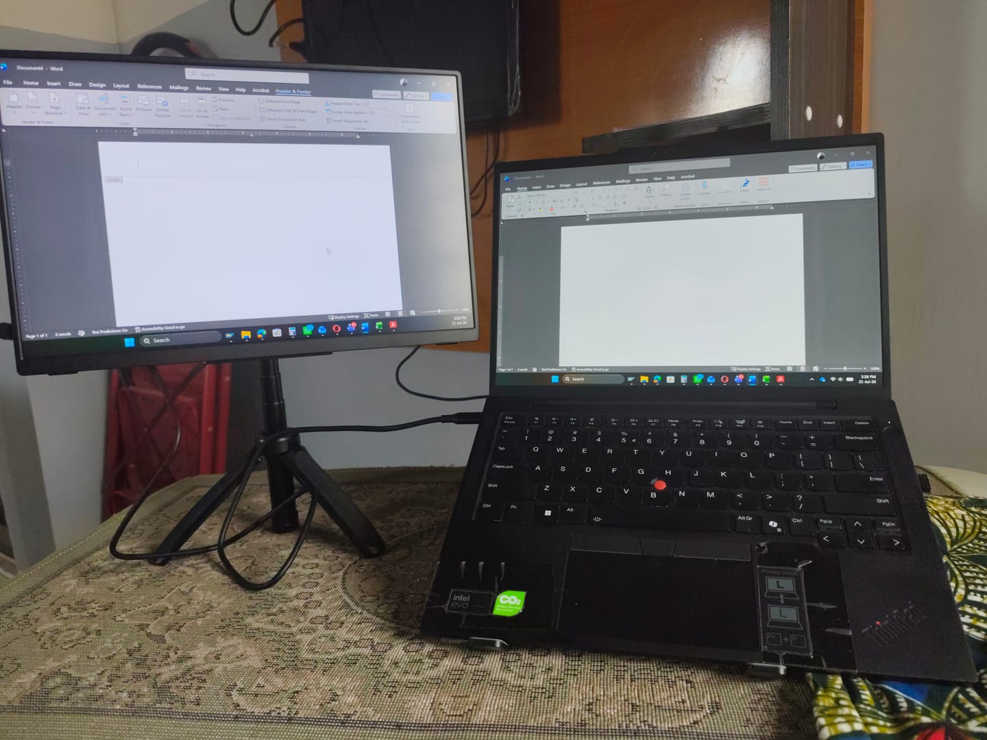Customer photo review of 16” Portable Monitor + Stand