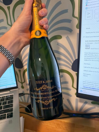 Customer photo review of Veuve Clicquot Brut Champagne