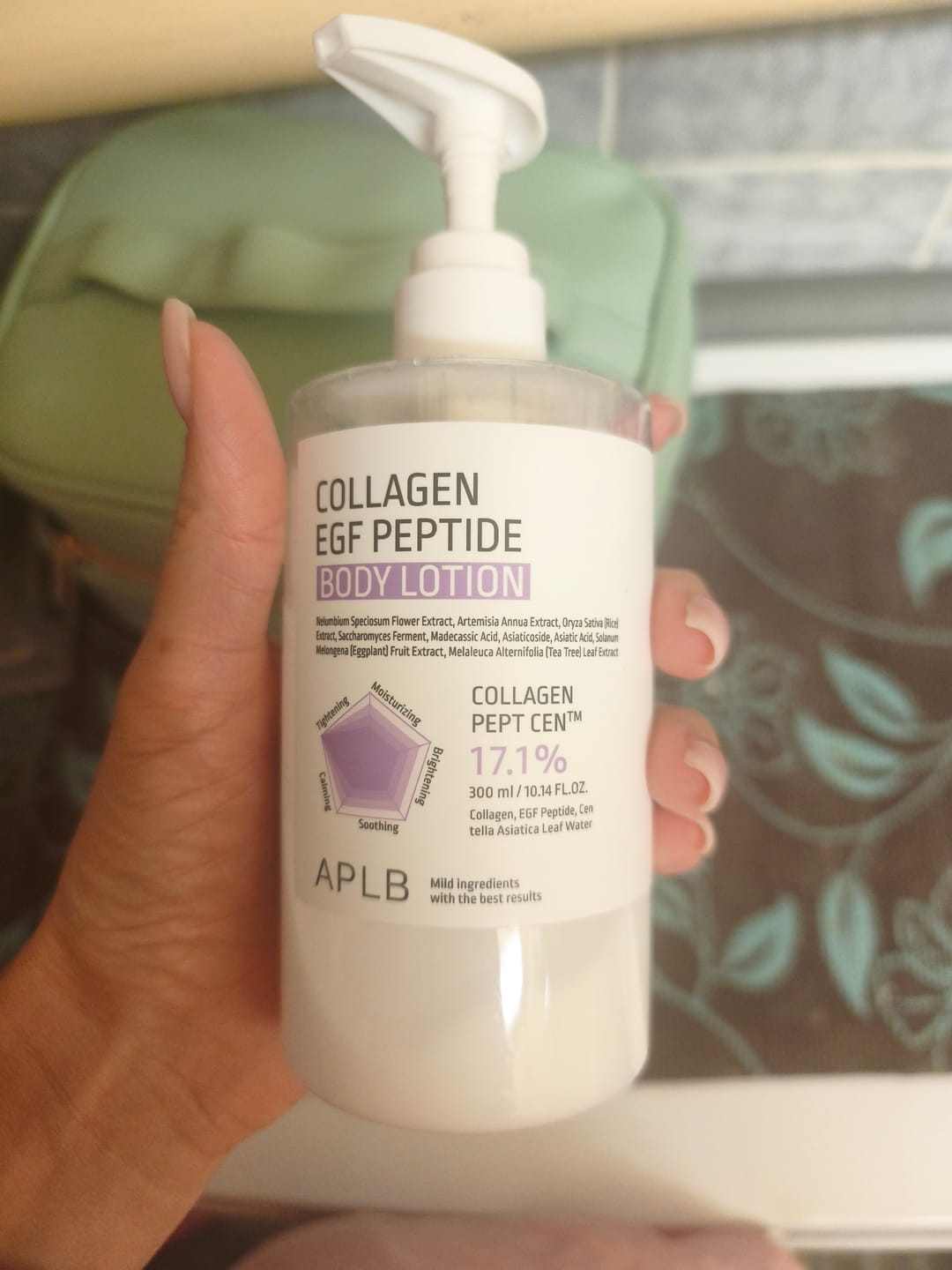 Customer photo review of Ķermeņa losjons ādas elastībai APLB Collagen EGF Peptide Body Lotion