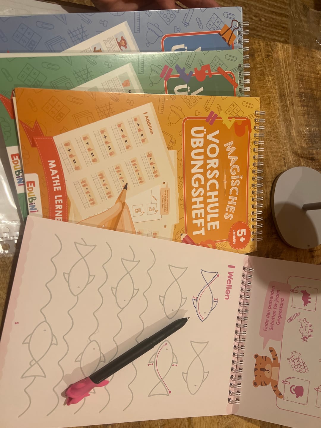 Customer photo review of Edubini Magische Übungshefte® (Geschenk-Starterset)
