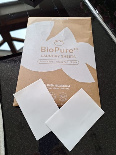 Customer photo review of BioPure Eco-Friendly Laundry Sheets