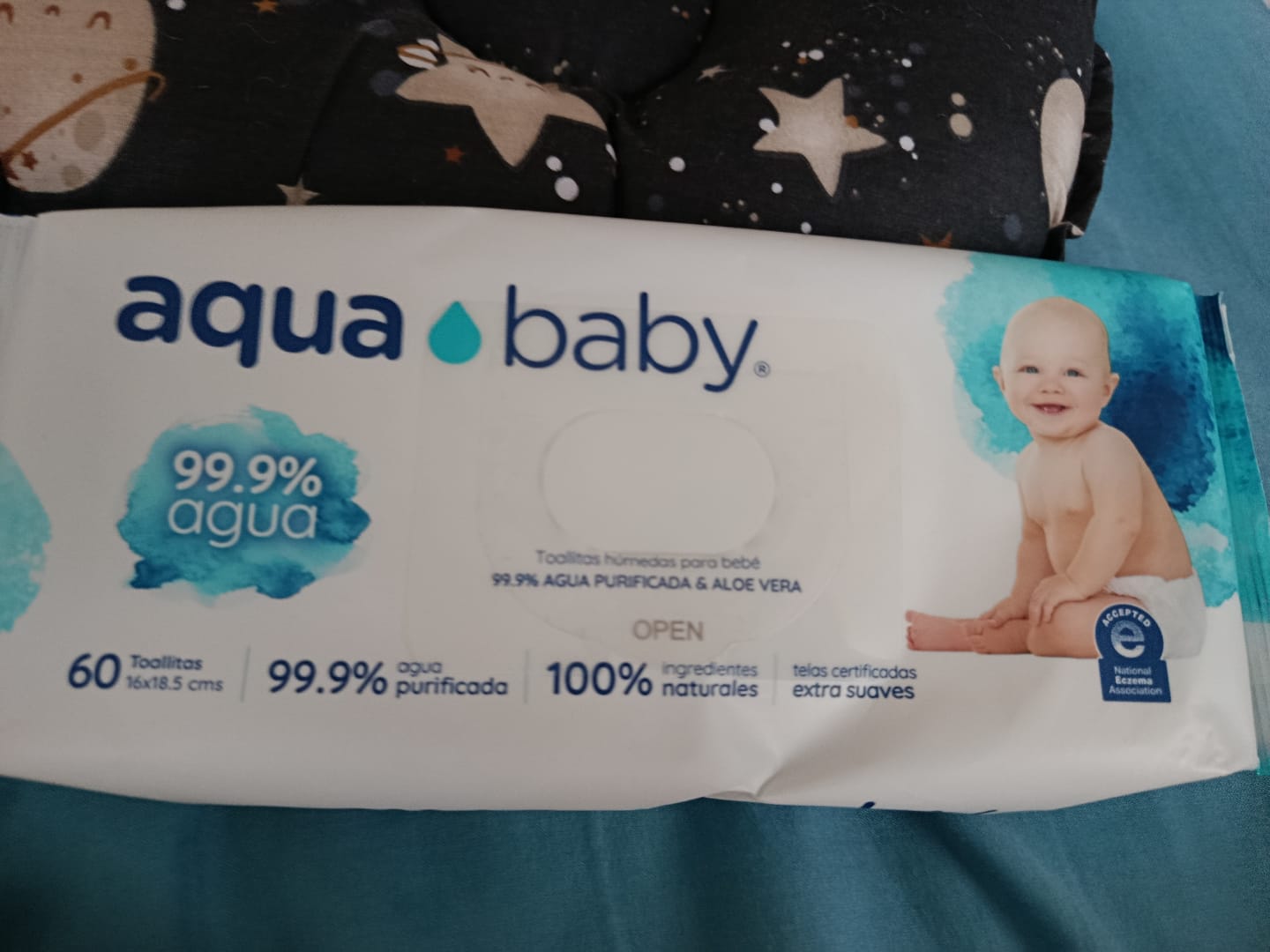 Customer photo review of Aqua Baby 12 Bolsas de 60 Toallitas Húmedas
