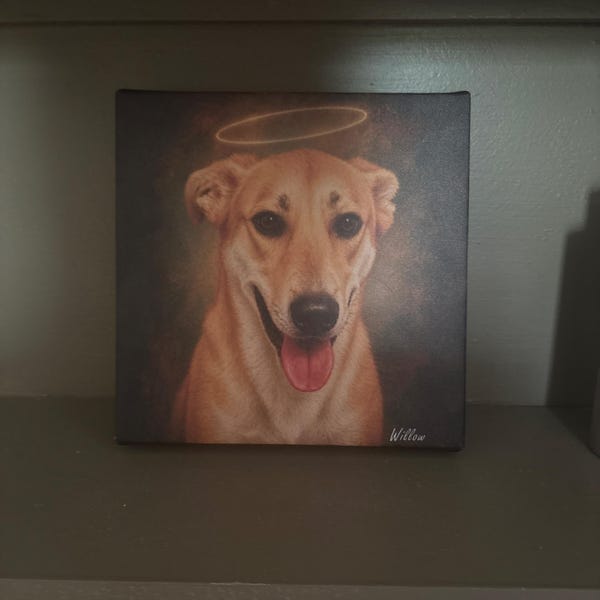 Customer photo review of Custom Pet Portrait Oil Painting From Photo