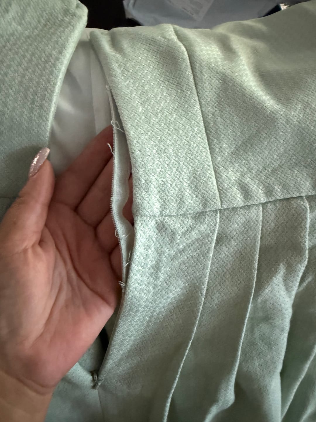 Customer photo review of Grün Herz-Ausschnitt Reißverschluss Vorne Dirndl