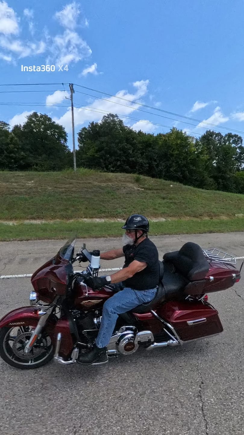 Customer photo review of Low Profile Reversible DOT Polo Helmet / Gloss Black