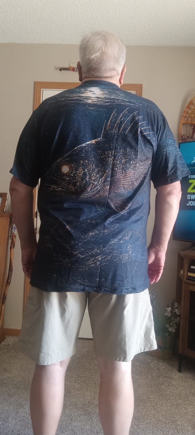 Customer photo review of Pro Fishing Short Sleeve - Nightfall Timber Walleye - AOS63