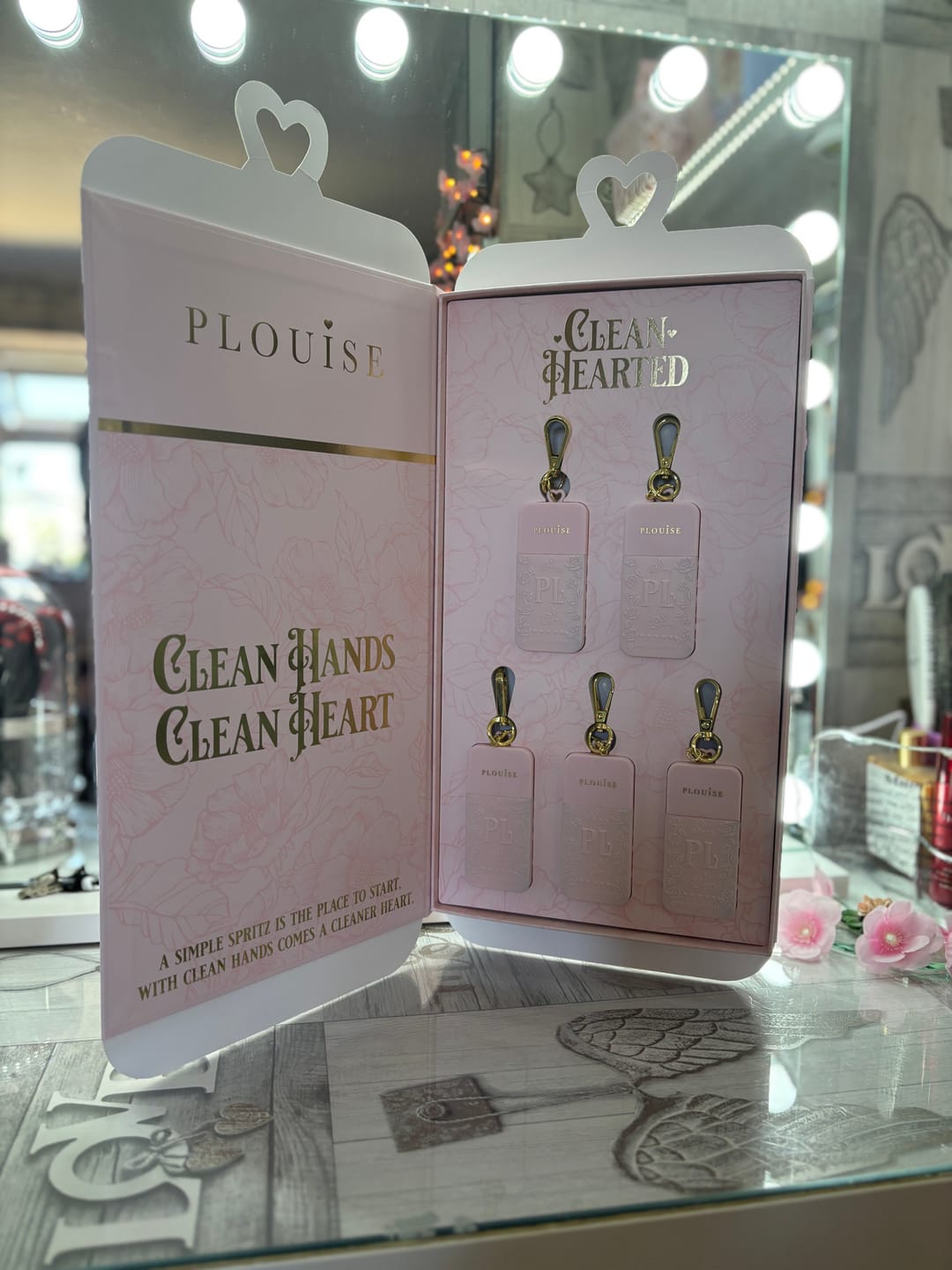 Customer photo review of Clean Hands Clean Heart Cherry Hand Sanitiser Spray PR Gift Set