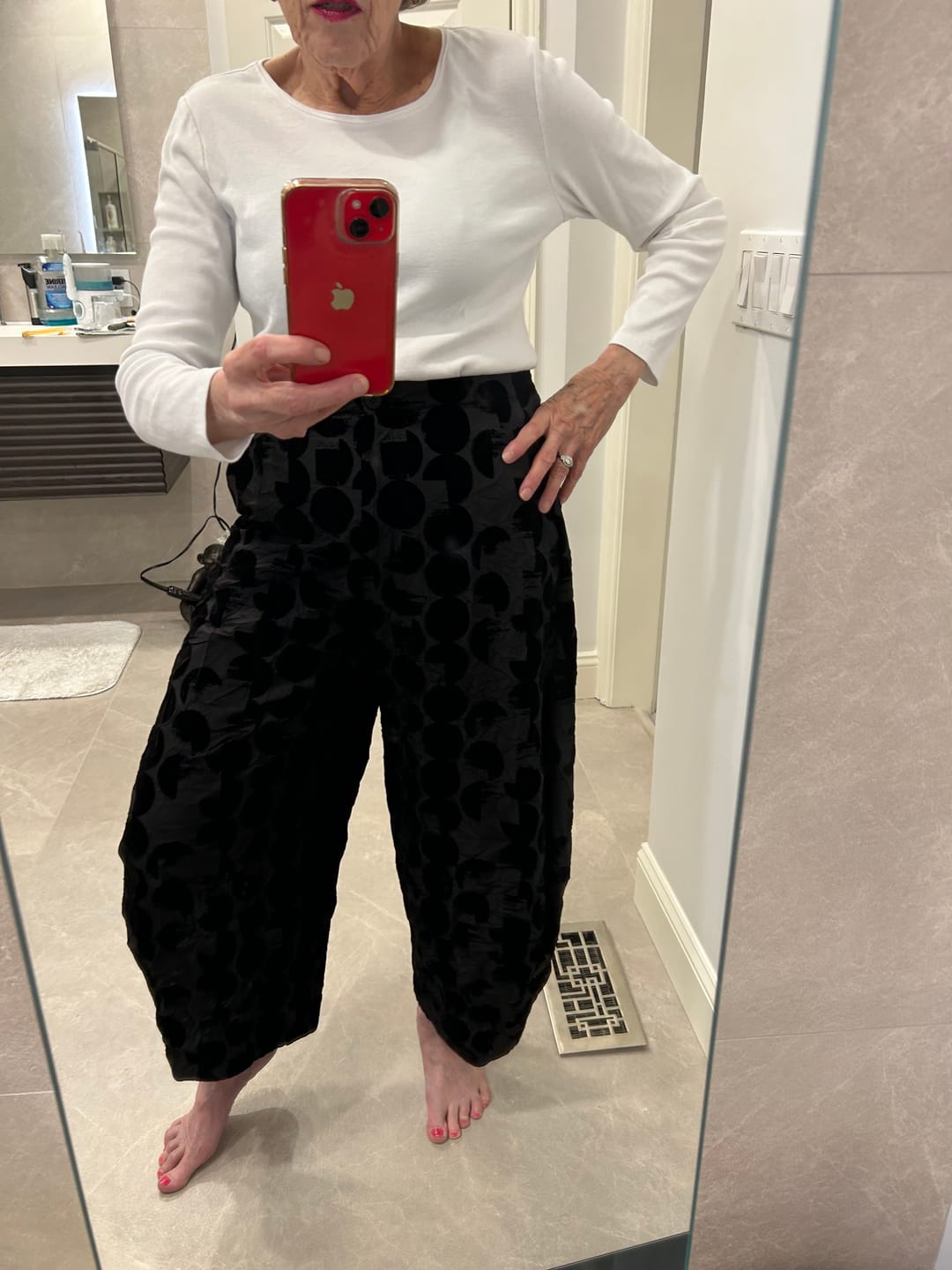 Customer photo review of Carbon Barrel Pants, Crescent