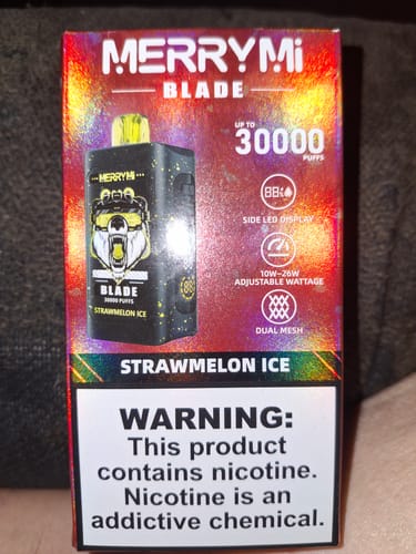 Customer photo review of Merry-Mi - Blade 30K - Puff Jetable / Vape Disposable - 5% nicotine
