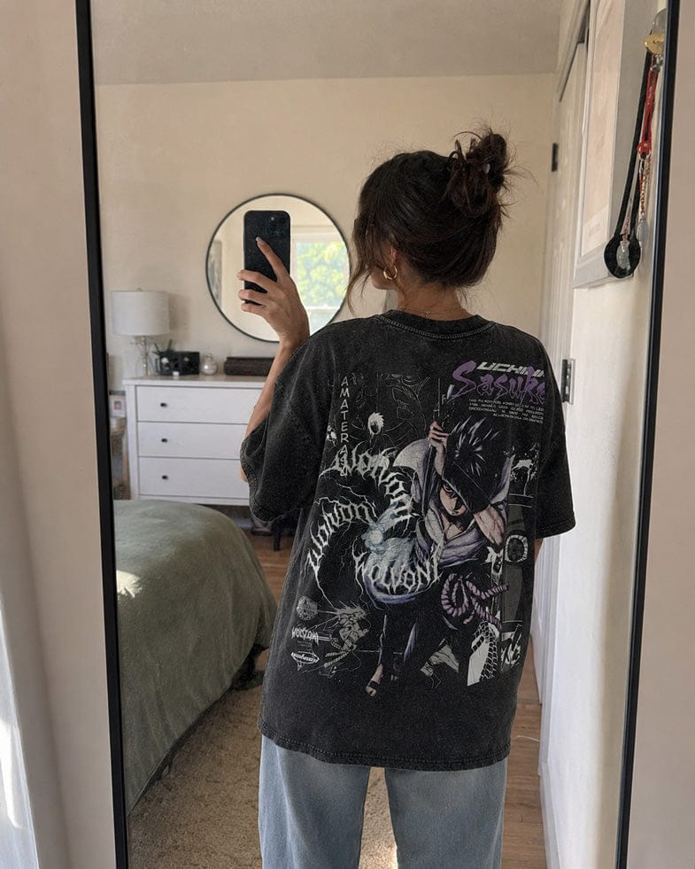 Customer photo review of Naruto | Uchiha Sasuke Oversized Heavyweight Washed Tee