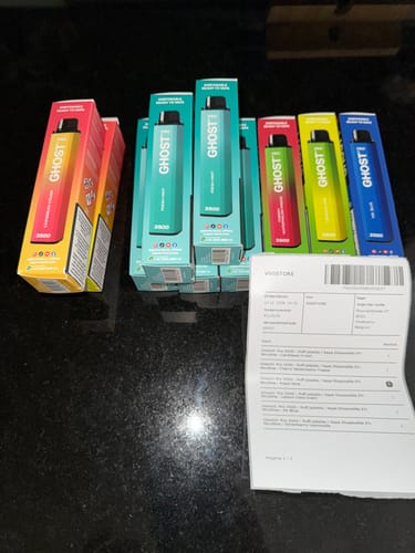 Customer photo review of Ghost® Pro 3500 - Puff Jetable / Vape Disposable 2% Nicotine