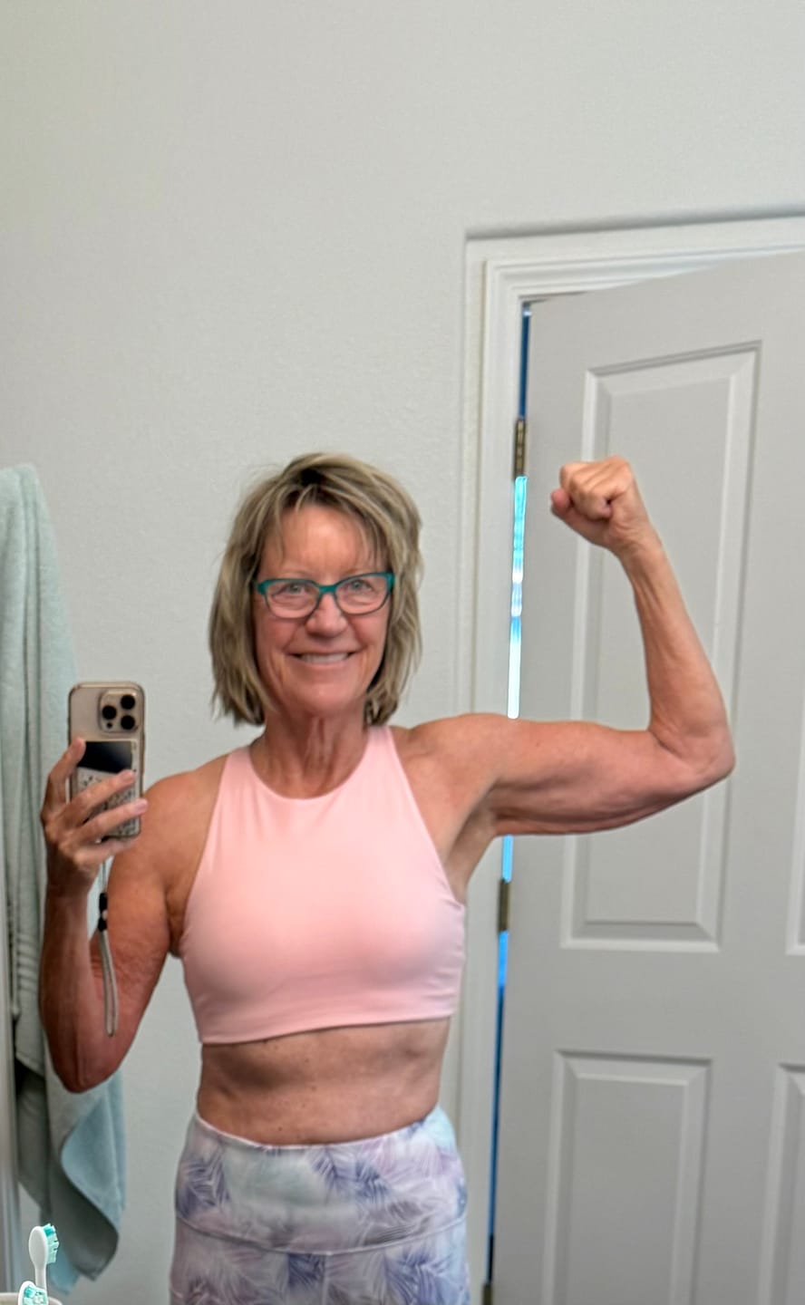 Customer photo review of ESSENCE High Neck Racerback Sports Bra