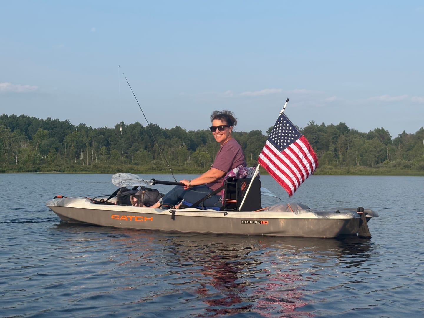 Customer photo review of 16" x 24" Boat Flag Set