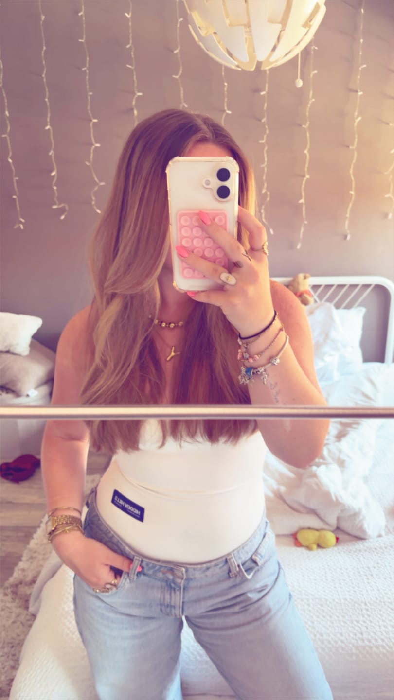 Customer photo review of LABEL BODYSUIT WHITE