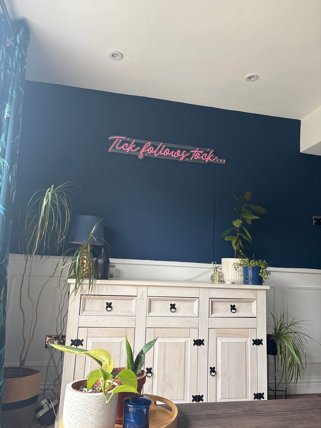 Customer photo review of Custom Neon: Tick follows to...