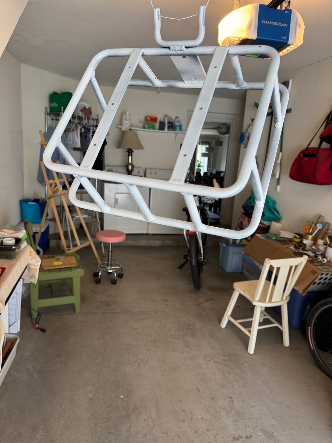 Customer photo review of Multi-Purpose Front Cargo Basket