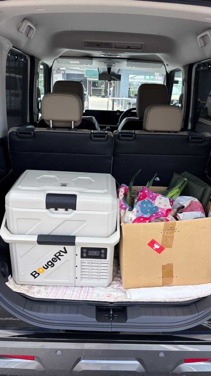 Customer photo review of BougeRV CRH20 ポーダブル冷蔵庫 20L カーキ (専用バッテリー付属)