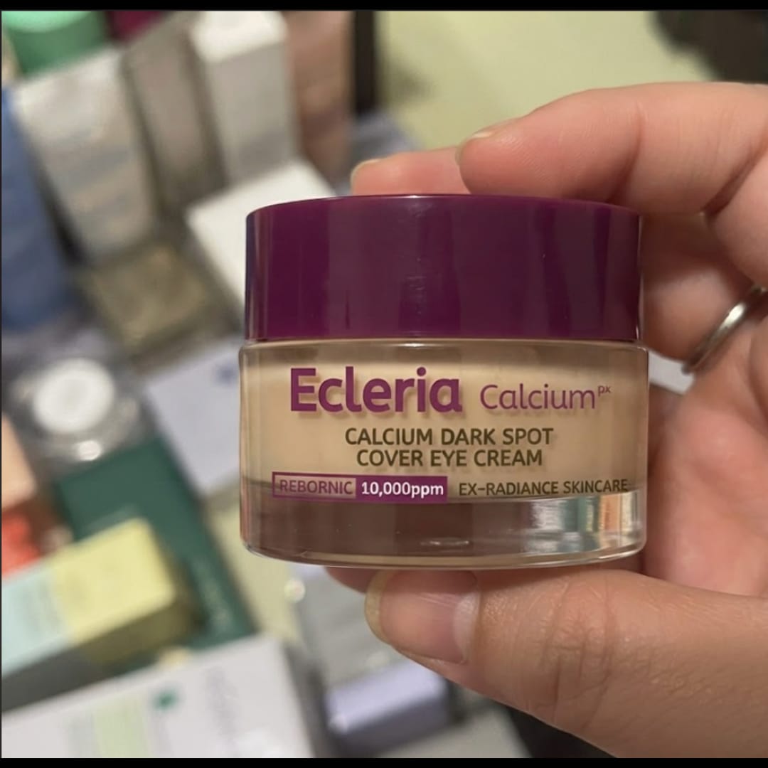Customer photo review of Ecleria Calcium Eye Cream