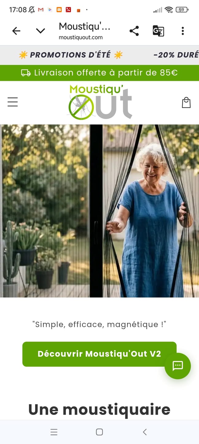 Customer photo review of Moustiqu'Out V2 | Grande taille