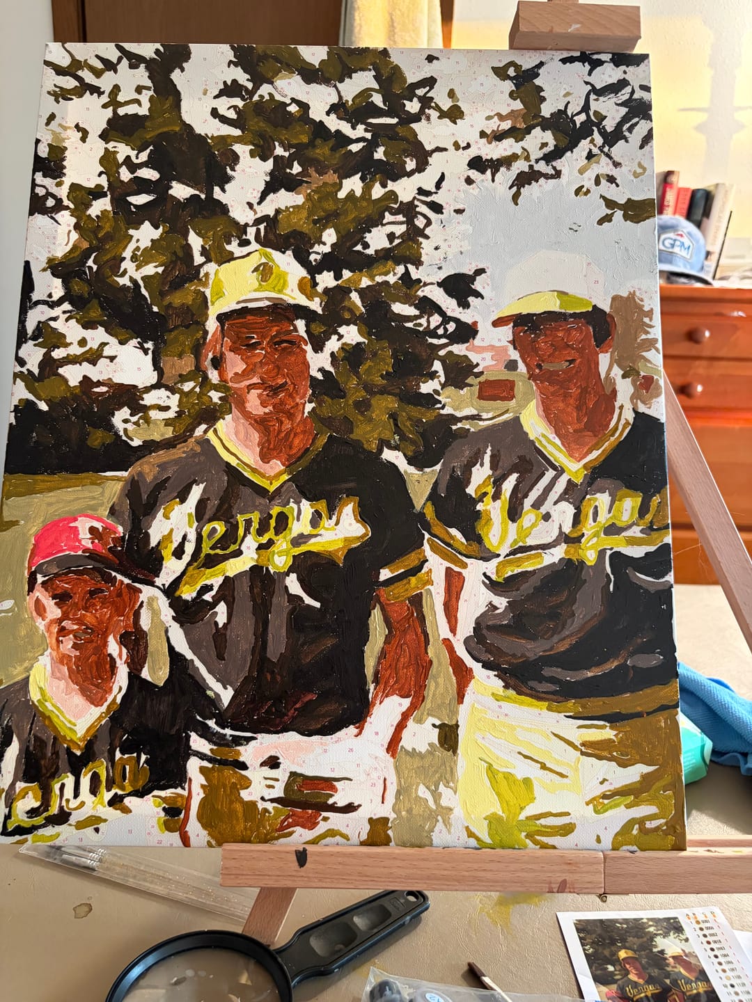 Customer photo review of Custom Paint by Number Kit