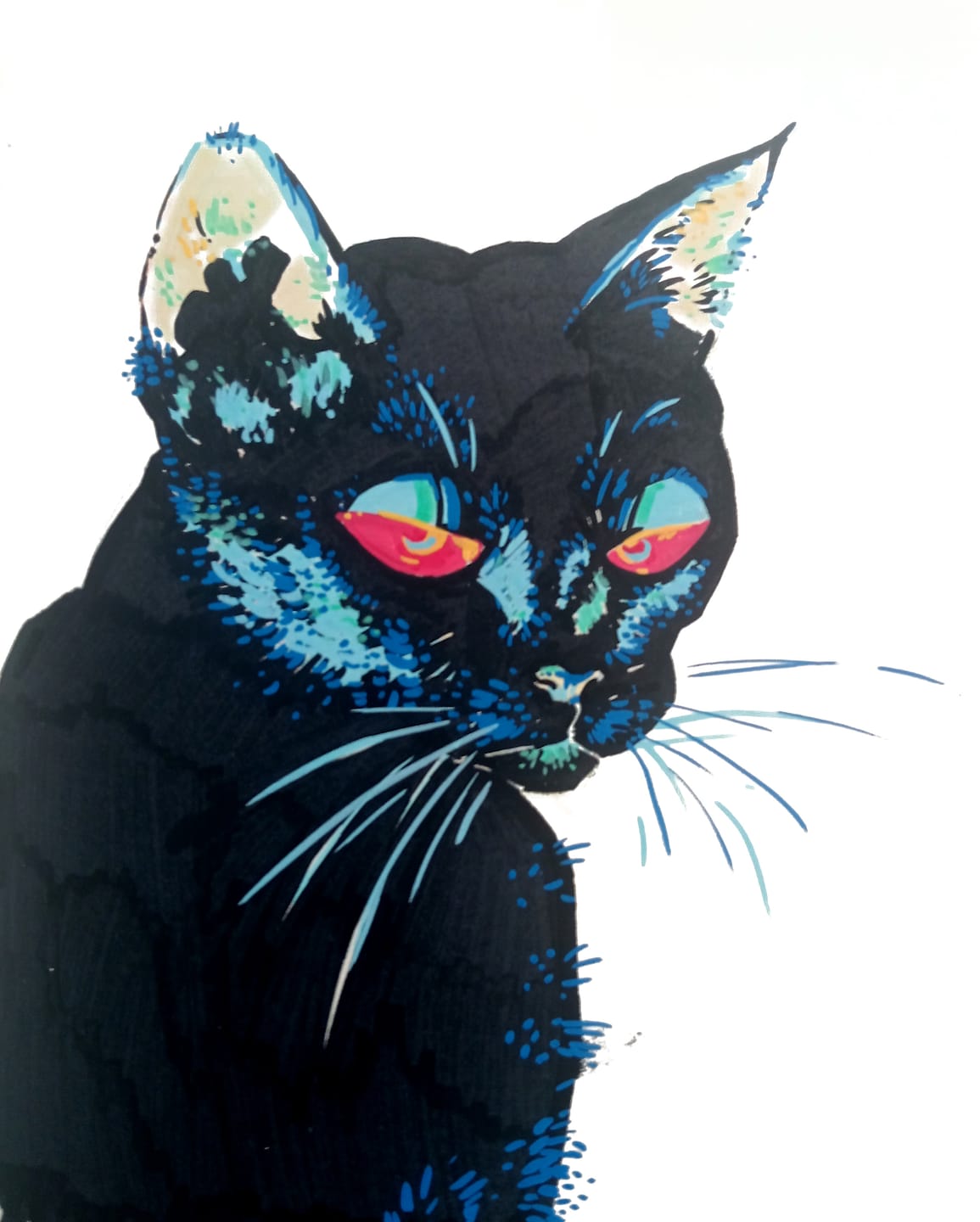 Customer photo review of Ohuhu Nahuku Direct-ink Acrylic Markers