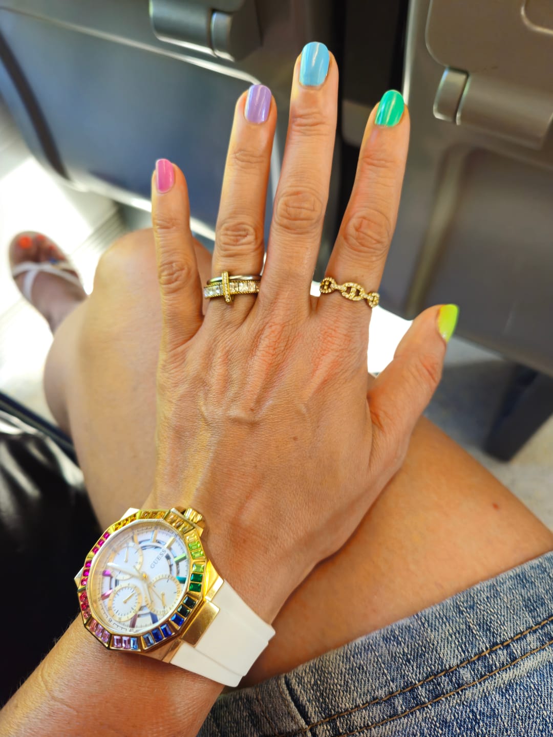 Customer photo review of Square Pave Infinity Flow Ring 14K Vergoldet
