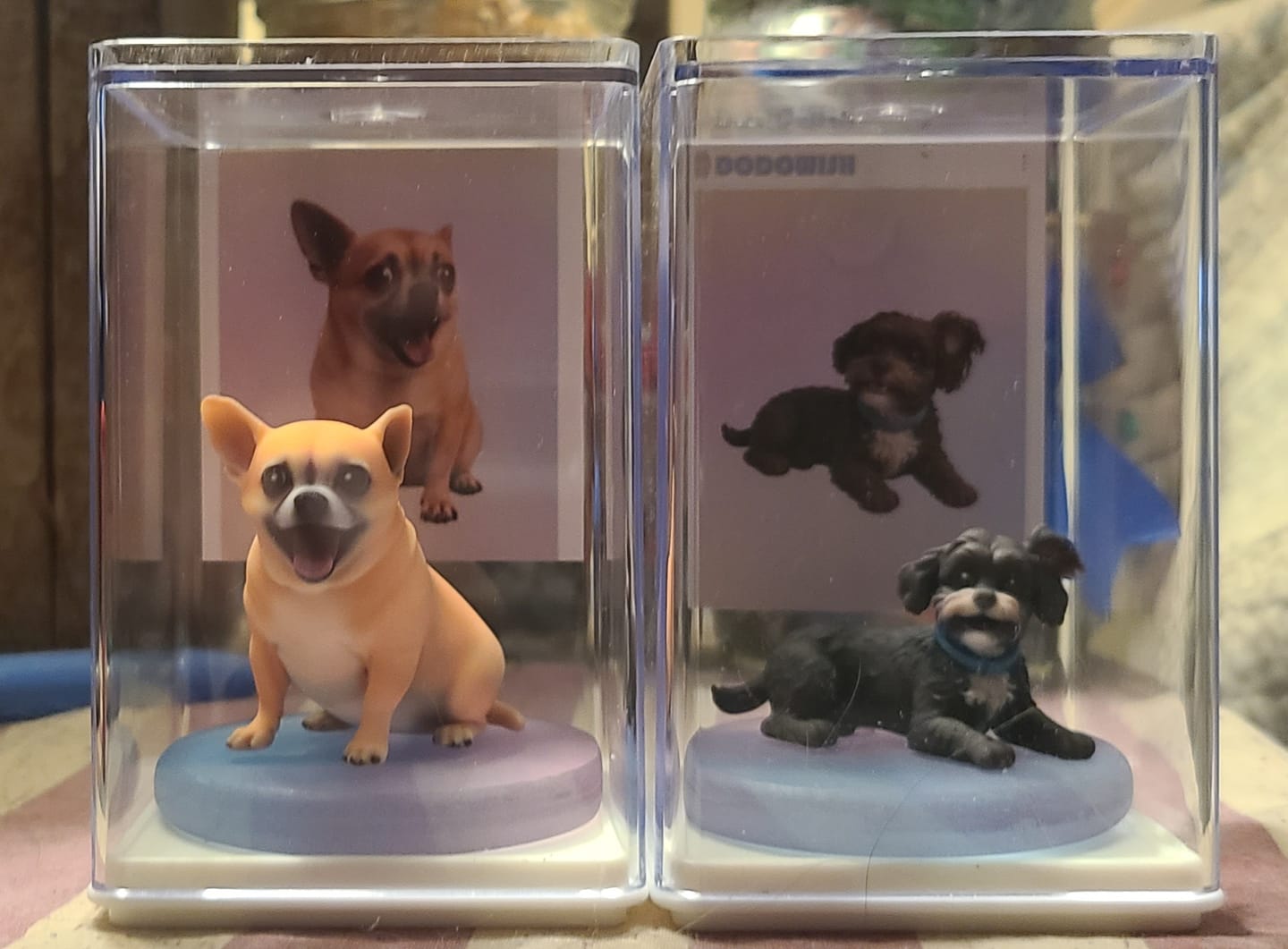 Customer photo review of DoDoWish Custom 3D Pet Figurine - From Your Photo