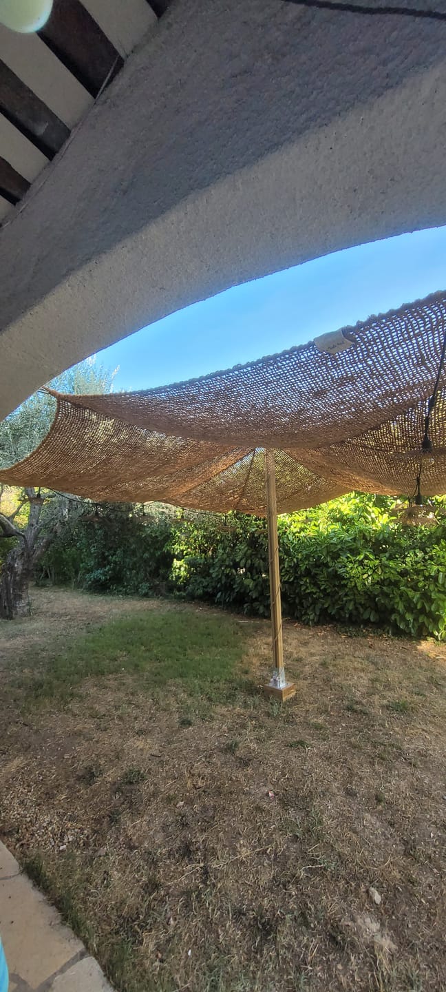 Customer photo review of Voile d'ombrage en fibre de coco