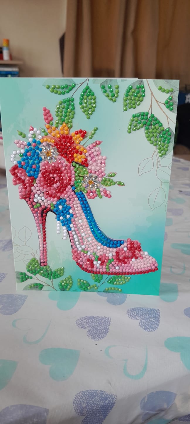 Customer photo review of Summer Crystal Art Card Making Kit x 24 Cards