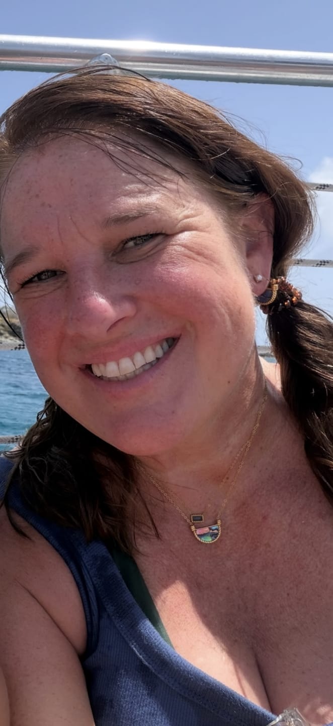 Customer photo review of Amalfi Turquoise Shell Necklace