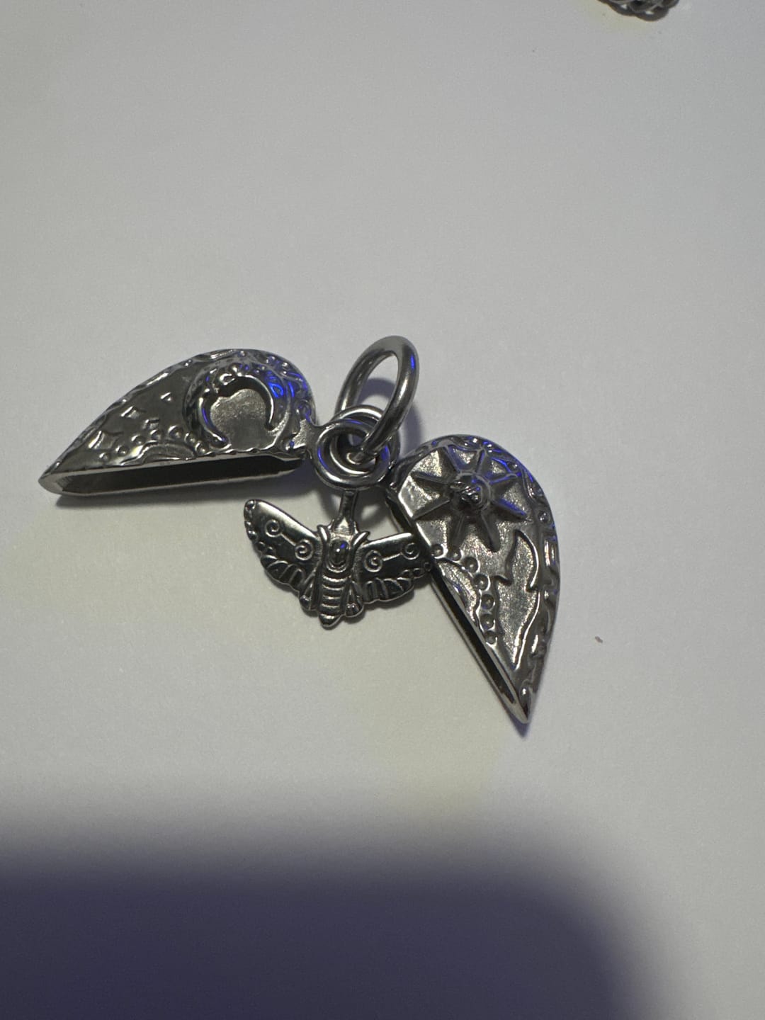 Customer photo review of COSMIC HEART PENDANT