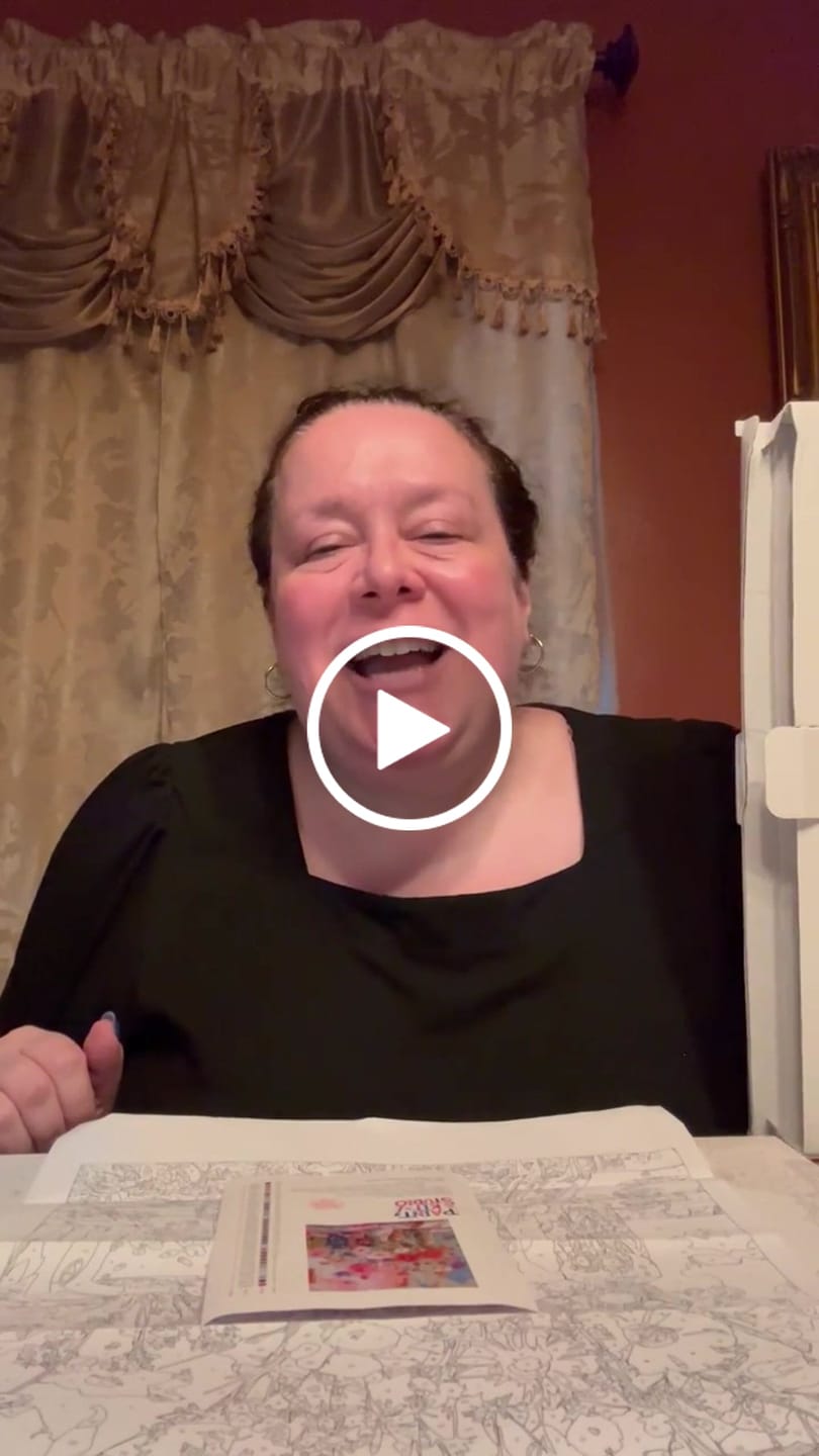 Customer video review of Wildflower Bouquet Paint By Numbers Kit