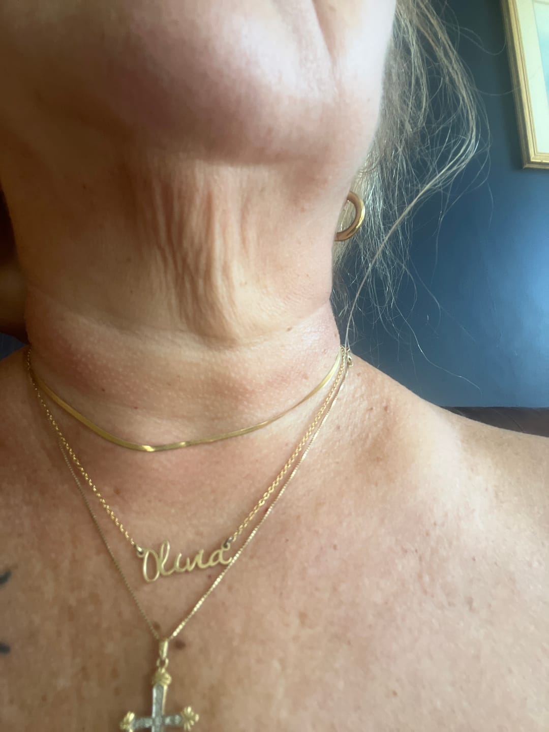 Customer photo review of Herringbone Necklace