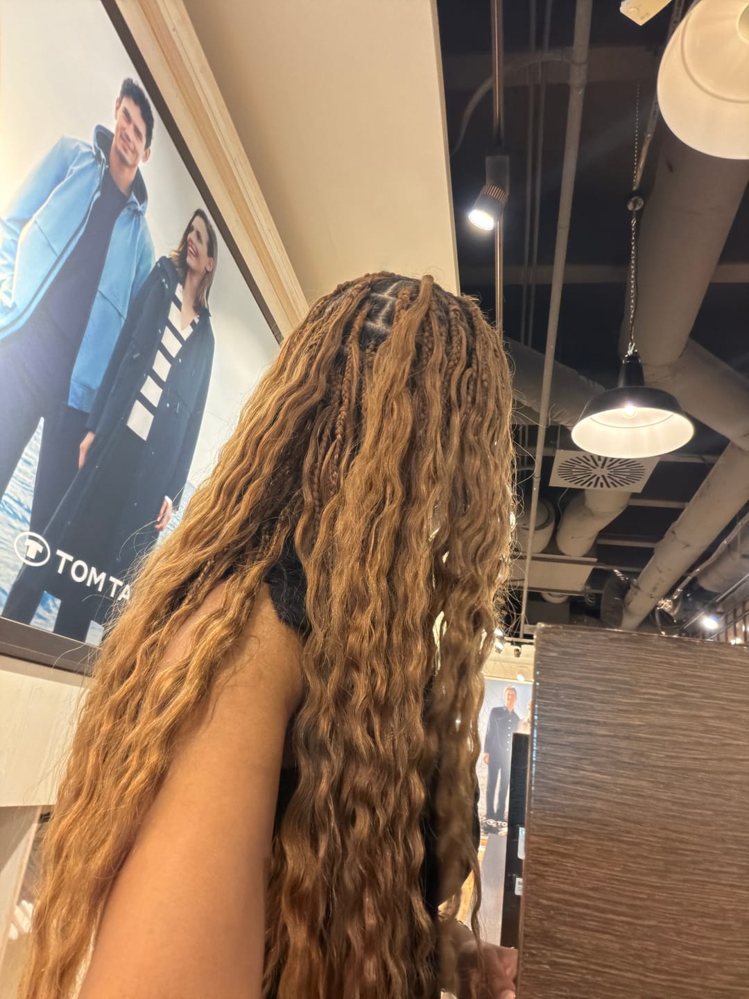 Customer photo review of #30 Light Brown Loose Deep Wave Human Crochet Hair For Miracle Knot Braids