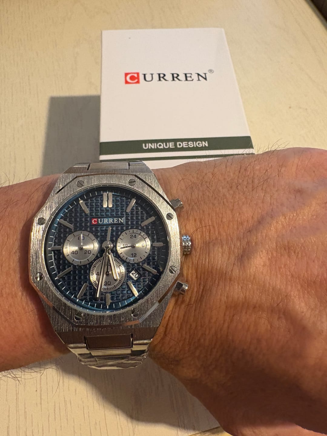 Customer photo review of Curren Atene® orologio uomo acciaio