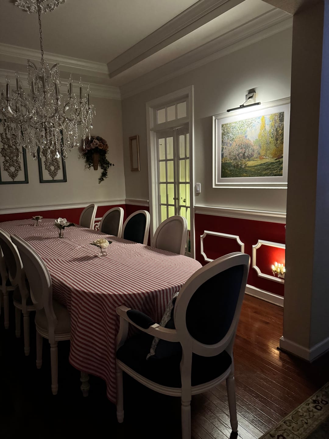 Customer photo review of Amalfi Stripe Tablecloth