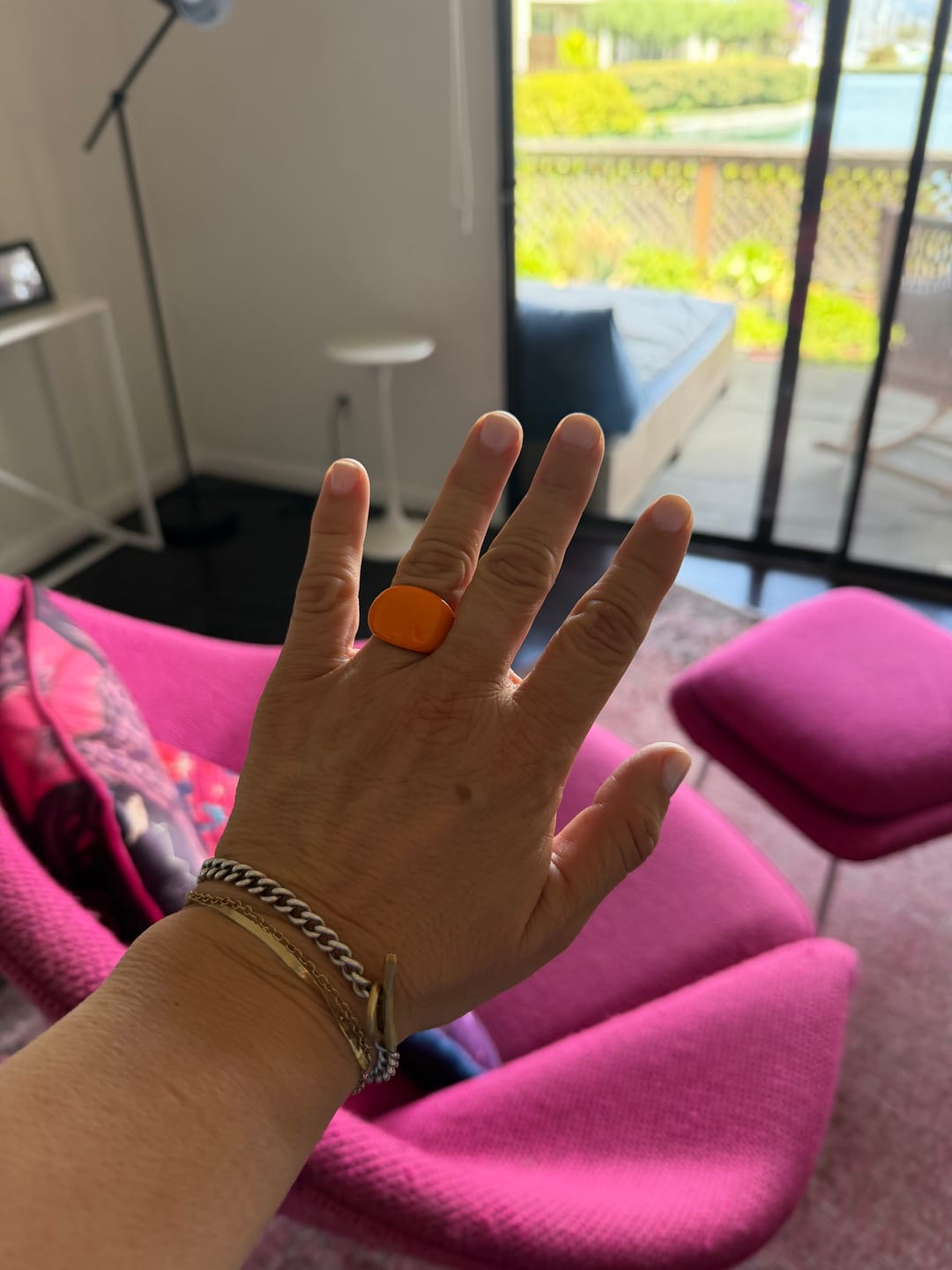 Customer photo review of Lava Drop SS Enamel Ring
