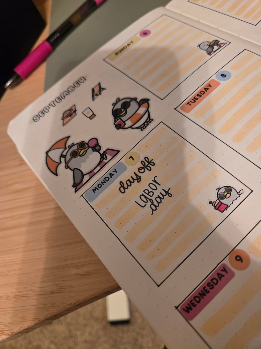 Customer photo review of Holidays Planner Stickers Set