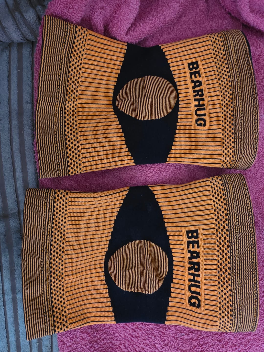 Customer photo review of Pair of Knee Supports For Arthritic Pain Relief & Recovery