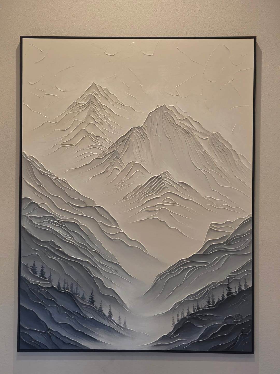 Customer photo review of Mountain Textured Canvas Art  #MO018