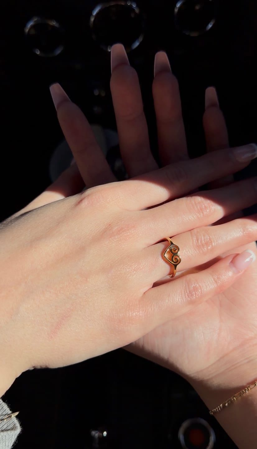 Customer photo review of Manawa & Co Aroha Heart Ring