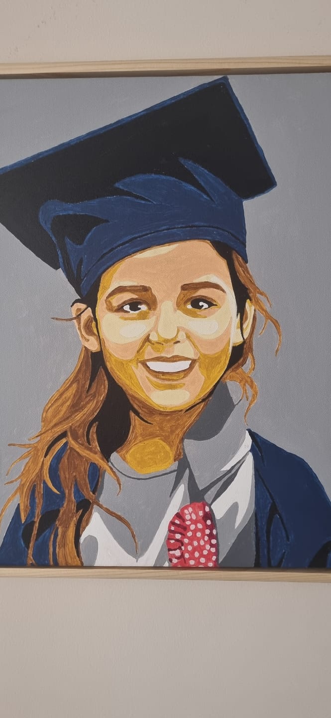 Customer photo review of Kişiye Özel Portre Sayılarla Boyama Seti 35x45 cm