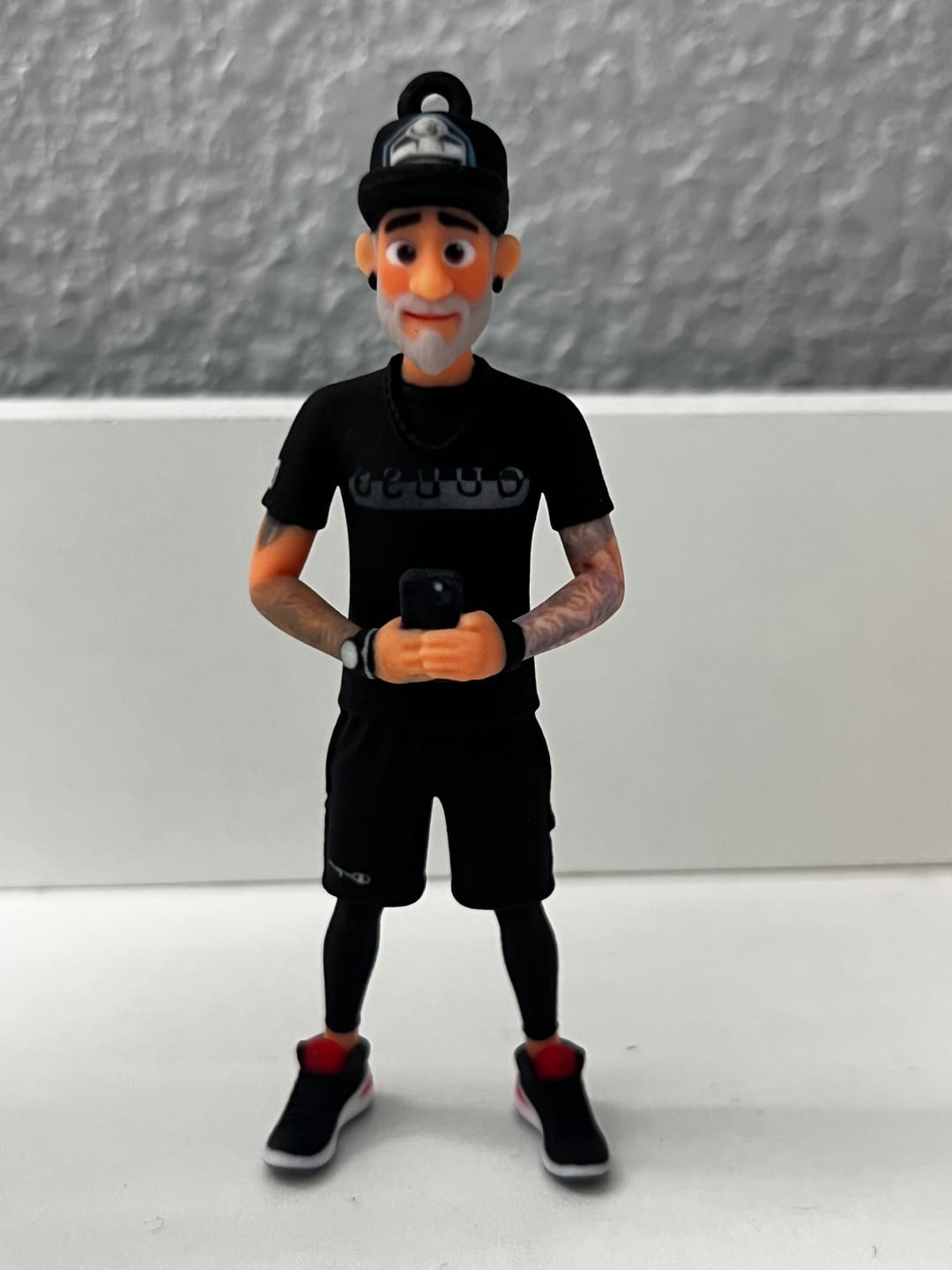 Customer photo review of Custom 3D Figure Keychain