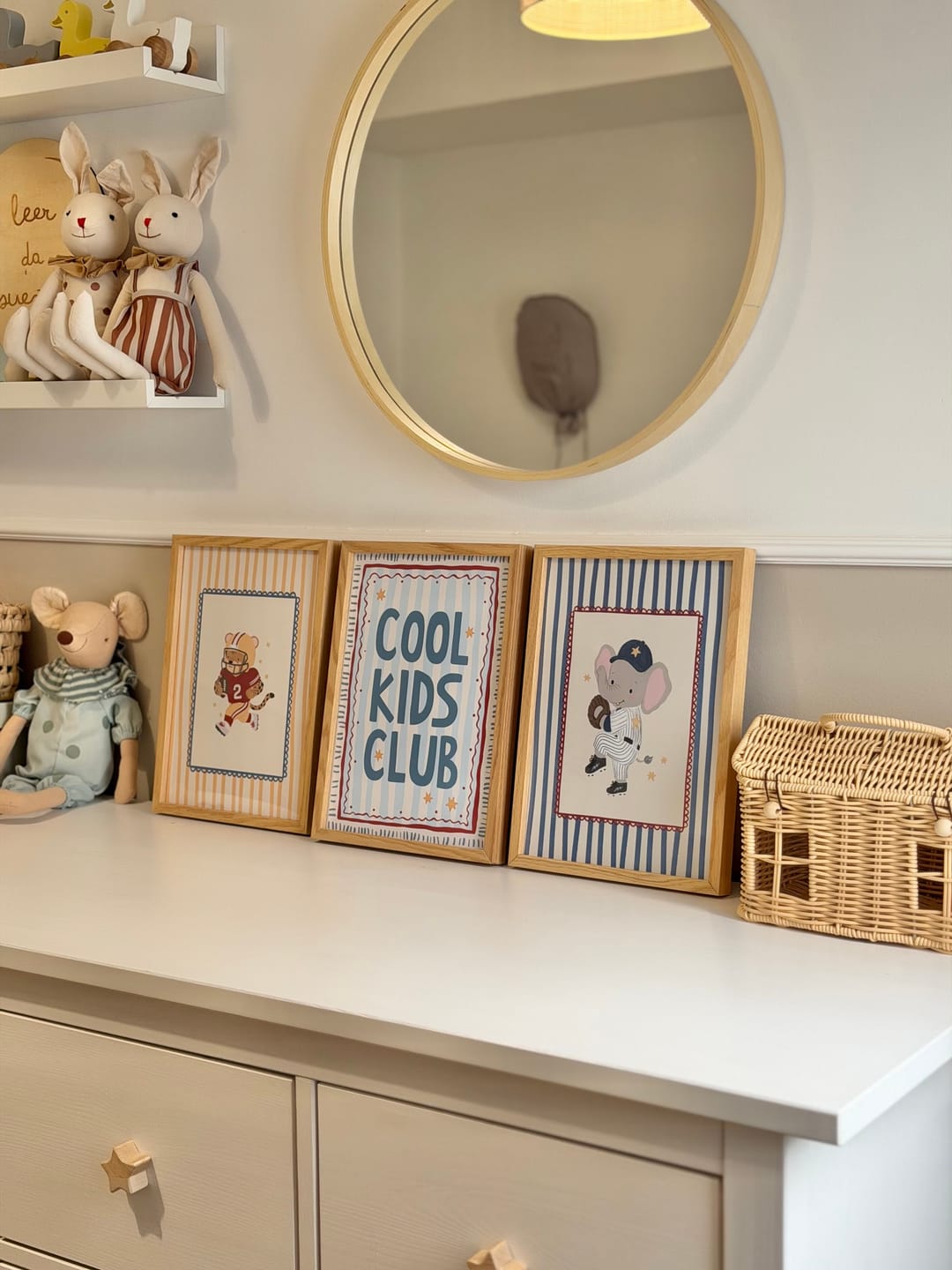 Customer photo review of American Football Leopard Nursery Print, Kids Sports Wall Art