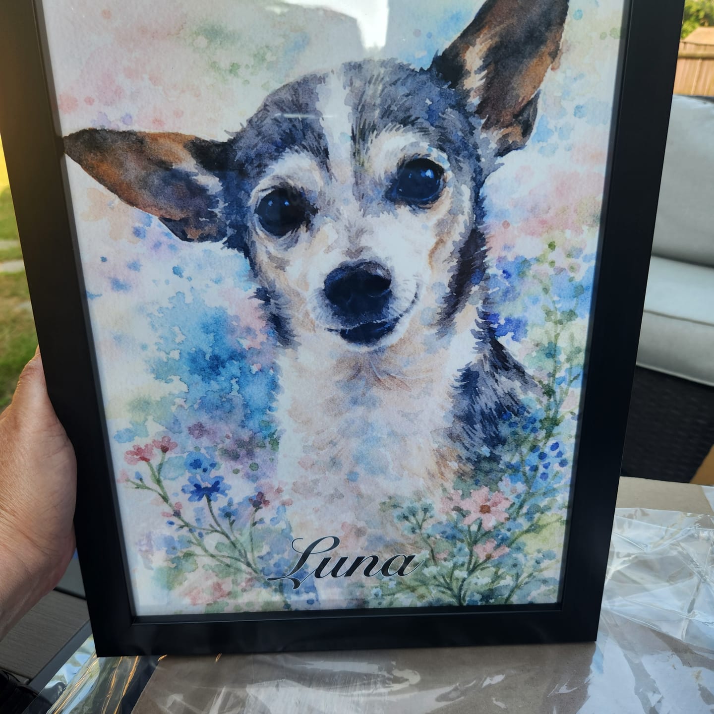 Customer photo review of Watercolor - Personalized Poster