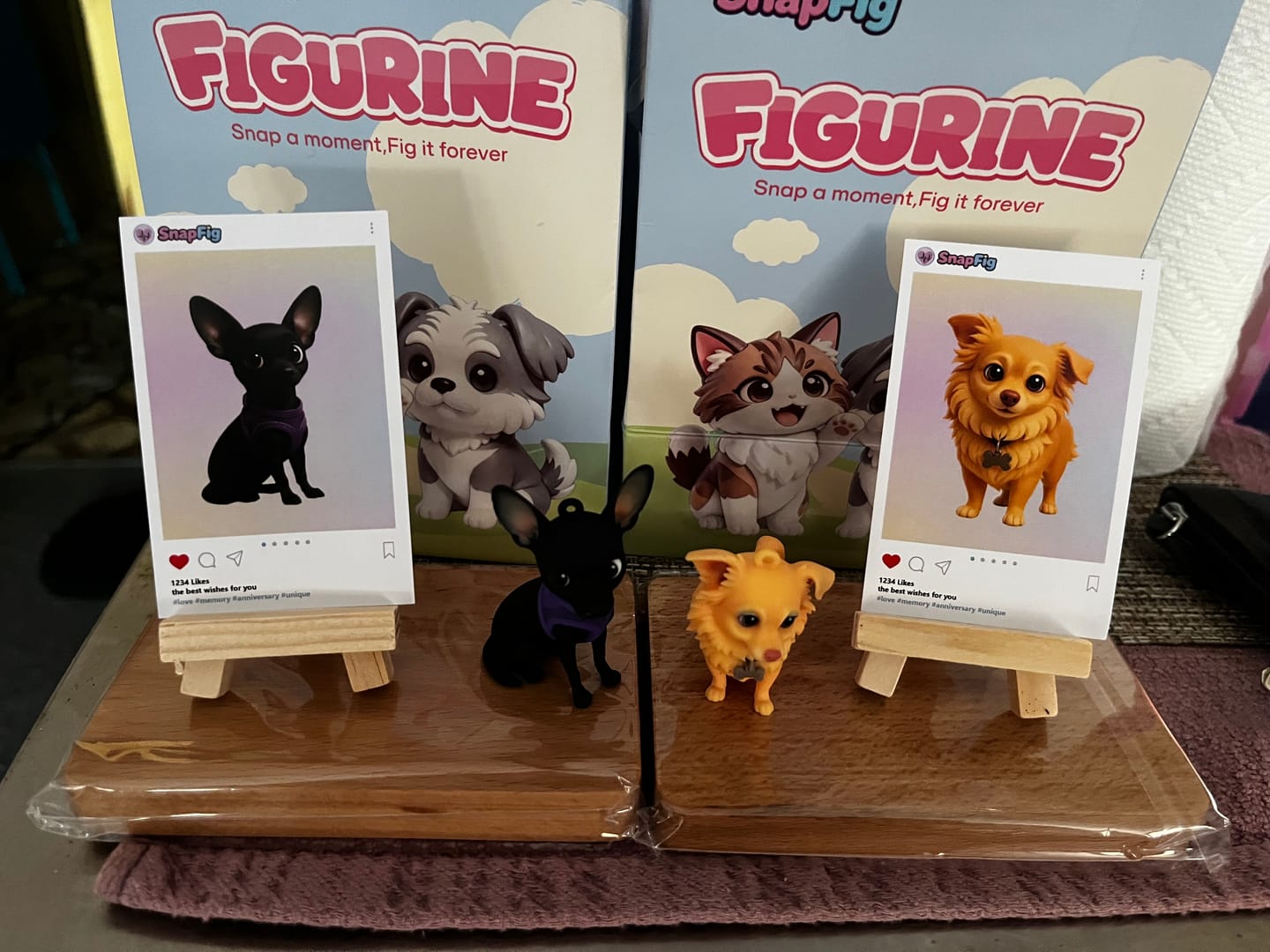 Customer photo review of Custom 3D Pet Figure Keychain & Bag Charm - Take Them Everywhere