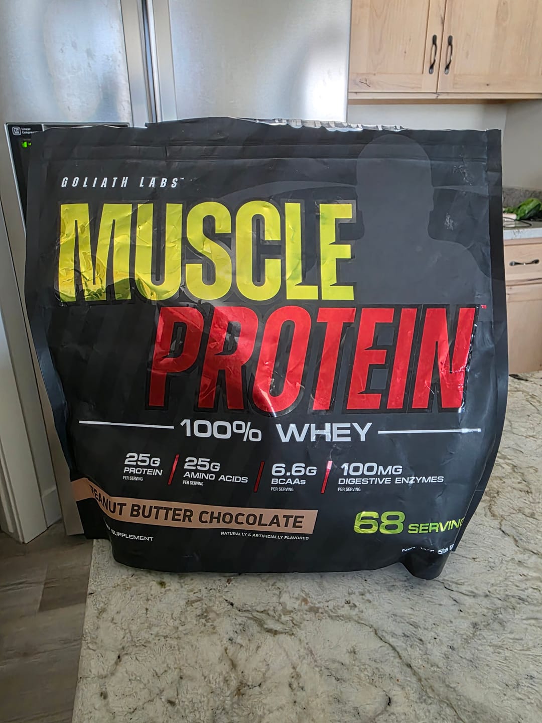 Customer photo review of 100% Whey Protein Powder