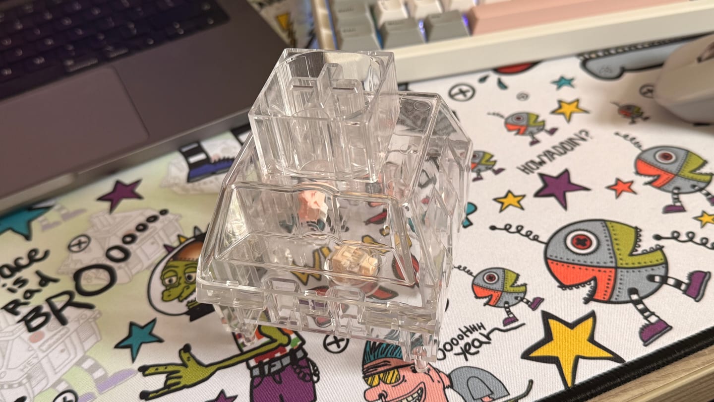 Customer photo review of Mechanical Keyboard Switch Stackable Storage Container