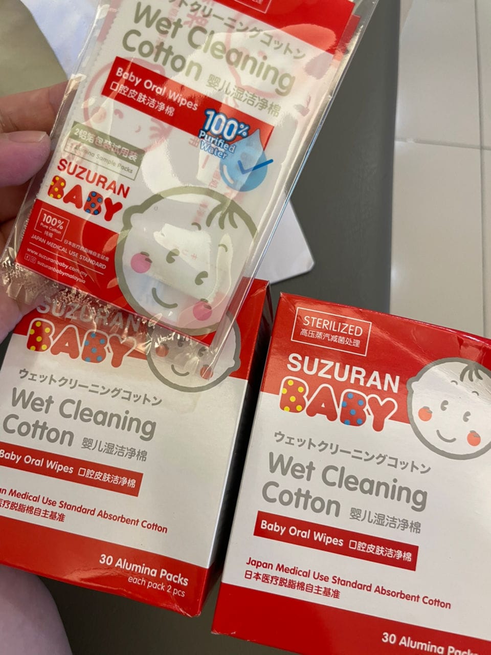 Customer photo review of Wet Cleaning Cotton 30 Sachets